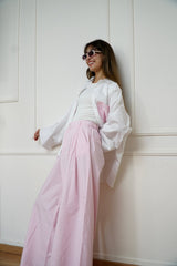 NORA - Matching set - White & pink - Modestories