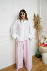 NORA - Matching set - White & pink - Modestories