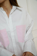 NORA - Matching set - White & pink - Modestories