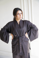 TARA - Tailored Matching Set - Dark aubergine - Modestories