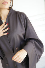 TARA - Tailored Matching Set - Dark aubergine - Modestories