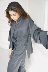 TARA - Tailored Matching Set - Dark grey - Modestories
