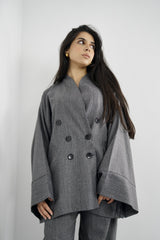 TARA - Tailored Matching Set - Grey - Modestories