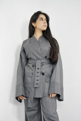TARA - Tailored Matching Set - Grey - Modestories