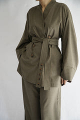 TARA - Tailored Matching Set - Kakhi - Modestories