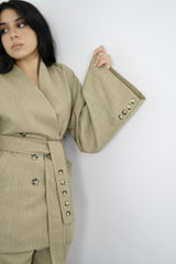 TARA - Tailored Matching Set - Light Kakhi - Modestories