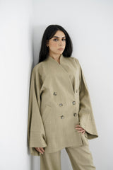 TARA - Tailored Matching Set - Light Kakhi - Modestories